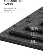 Bumusty Large Cork Board Alternative-47 x35 Felt Bulletin Board Tiles, - Image 4
