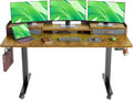 Claiks Standing Desk with Drawers, Adjustable Stand Up Electric Standing Desk