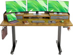 Claiks Standing Desk with Drawers, Adjustable Stand Up Electric Standing Desk by CLAIKS