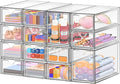 Desk Organizer with 14 Drawers, FODIENS 14 Packs Acrylic Stackable Desktop by FODIENS