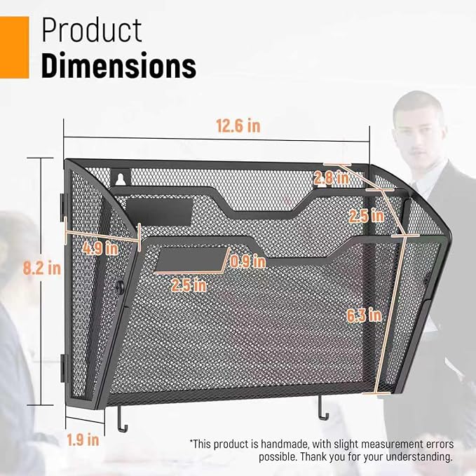 Docnest 2 Tier Mesh Wall File Holders - Image 2