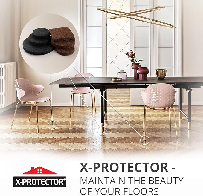 235 pcs Felt Furniture Pads Brown & Black X-Protector! Huge Quantity of - Image 6