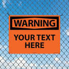 Custom OSHA Style Warning Sign 18" x 24" Plastic Sign, Customizable "Your Text - Image 3
