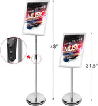 DISPLAYSWORKER Adjustable Poster Sign Stand, Floor-Standing Sign Holder - Image 2