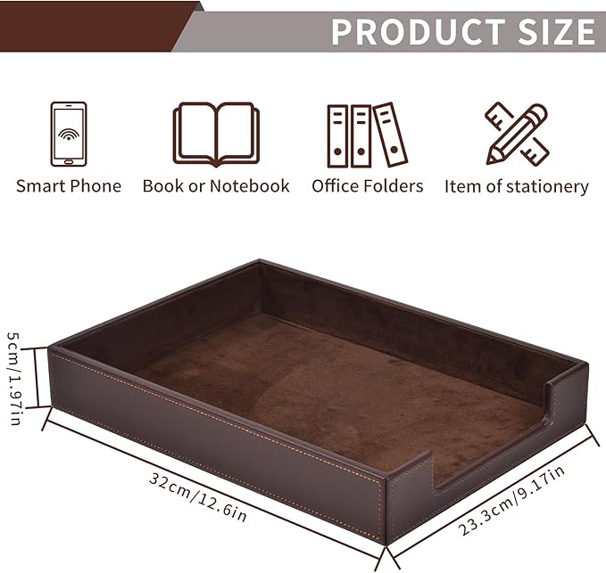 RHCSZ PU Leather Letter Tray - Image 5