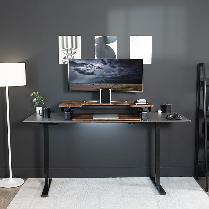 VIVO 42 inch Height Adjustable Stand Up Desk Converter, V Series, Quick Sit to - Image 9