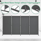 Helios&Hestia 4-Panel 6 ft Tall Indoor Folding Room Divider, Portable Privacy - Image 4