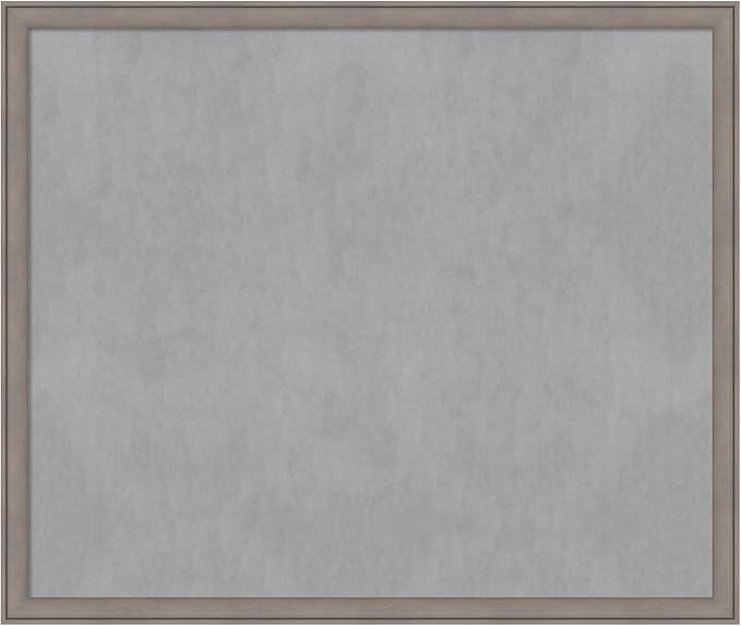 Amanti Art Grey Framed Magnetic Board 43x51 Oversize Vision Board by AmantiArt