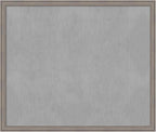 Amanti Art Grey Framed Magnetic Board 43x51 Oversize Vision Board by AmantiArt