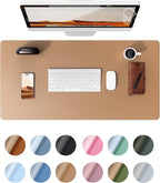 YSAGi Leather Desk Protector, Office Mat, Large Mouse Pad, Non-Slip PU Leather by YSAGi