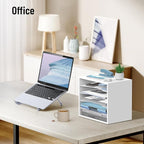 SHARKWOODS 5-Tier Wood Desk Organizer, Paper Tray Organizer - Image 9