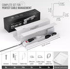 Under Desk Cable Management Tray no Drill – Wire Management - Image 6