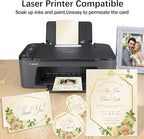 24 Sheets Cream Shimmer Cardstock 8.5 x 11 Ivory Paper, Goefun Off White Card - Image 4