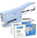 Rapesco 1355A Porpoise Classic Stapling Plier, 45 Sheet Capacity, Blue | Includes 10,000 Standard 5/16" Staples, All-Metal Construction, Rotating Anvil for Pinning, Rear-Loading, for Office
