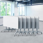 Goakwwuz Conference Room Table, Folding Conference Tables, Thicken Grey Tabletop by Goakwwuz