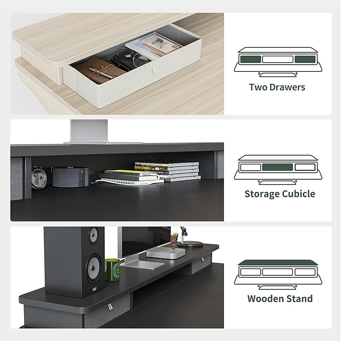 FEZIBO Height Adjustable Electric Standing Desk - Image 8