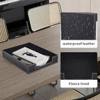 Leather Letter Tray, Office Supplies Desk Organizer - Image 6