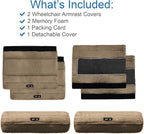 SPRING SEAON Wheelchair Armrest Covers 2 Pack Soft Memory Foam Wheelchair - Image 5