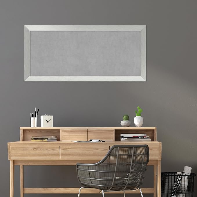 Amanti Art Silver Framed Magnetic Board 24x52 Oversize Vision Board - Image 5