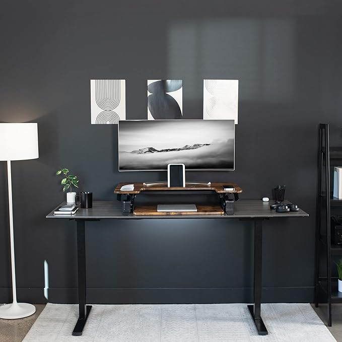 VIVO 36 inch Height Adjustable Stand Up Desk Converter, V Series, Quick Sit to - Image 9