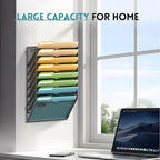 SUPEASY Wall File Organizer Mesh Office Mail Holder, Hanging Wall Organizer - Image 2