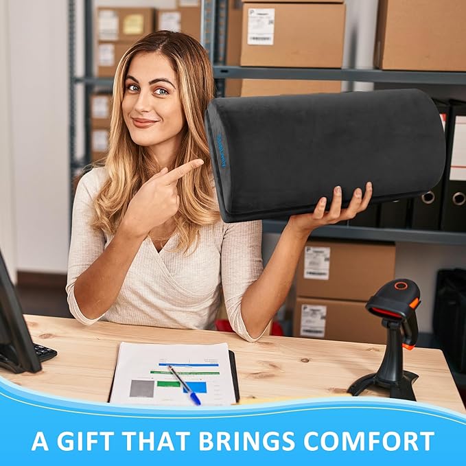 StepLively Foot Rest for Under Desk at Work, Comfortable Foot Stool - Image 7