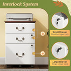 DEVAISE File Cabinet 3-Drawer, Small Office Furniture - Image 5