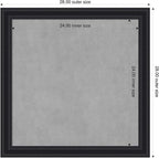 Amanti Art Black Framed Magnetic Board 28x28 Medium Vision Board - Image 2