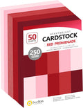 Red Colored Cardstock Thick Paper 50 Sheets, 8.5" x 11" Heavyweight 92lb Cover by BearBoss