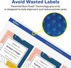 Avery Matte White Round Labels, Sure Feed Technology, Permanent Adhesive, 1-1/2", 400 Labels (8293)