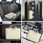 Fireproof File Organizer with Lock, Hard-Shell Case Fireproof Document Box with - Image 6