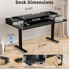 Kingant 63 x 30 Inch Electric Standing Desk - Image 2