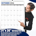 GuassLee Extra Large Wall Calendar 2026, 18 Months - Image 8