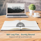 College Ruled Notebook, A4 Hardcover Leather Notebook - Image 3