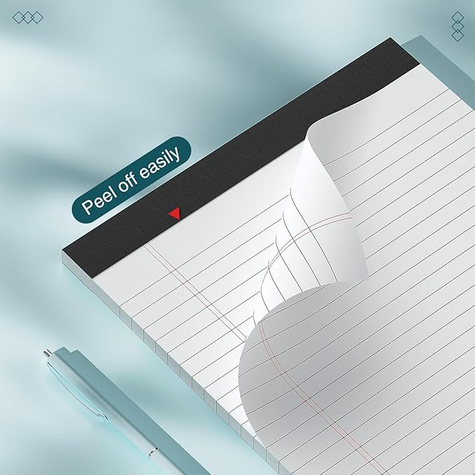 AILZFEI 3 Pack Legal Pads 8.5 x 11 inch Notepad, 30 Sheets per Note Pads Wide - Image 5