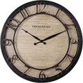 Presentime & Co 13" Farmhouse Series Wall Clock, Quartz Movement, Shiplap Style by Presentime