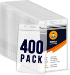 400 Pack ID Badge Holder by Jyusmile