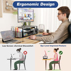 opnice desk organizer and accessories, 2-tier computer monitor, package contents