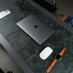 TORONATA Jersey Genuine Calfskin Leather Desk Pad, Office Desk Mat by TORONATA