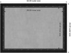 Amanti Art Black Framed Magnetic Board 24x32 Medium Vision Board - Image 2