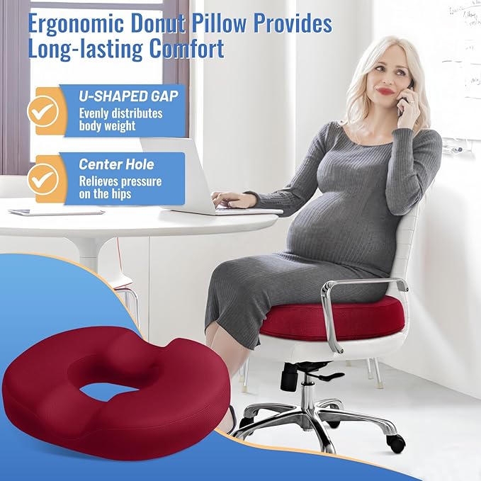 CloudBliss Donut Pillow Seat Cushion Chair Pad - Image 3