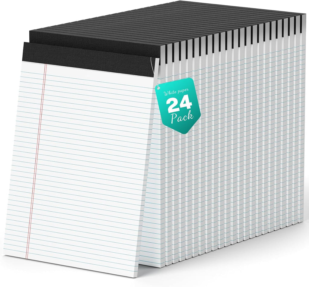 AILZFEI 720 Sheets Legal Pads 8.5 x 11 College Ruled White Paper Note Pads 24