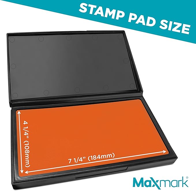 MaxMark Large Orange Stamp Pad - Image 3
