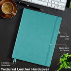 College Ruled Notebook, A4 Hardcover Leather Notebook - Image 5
