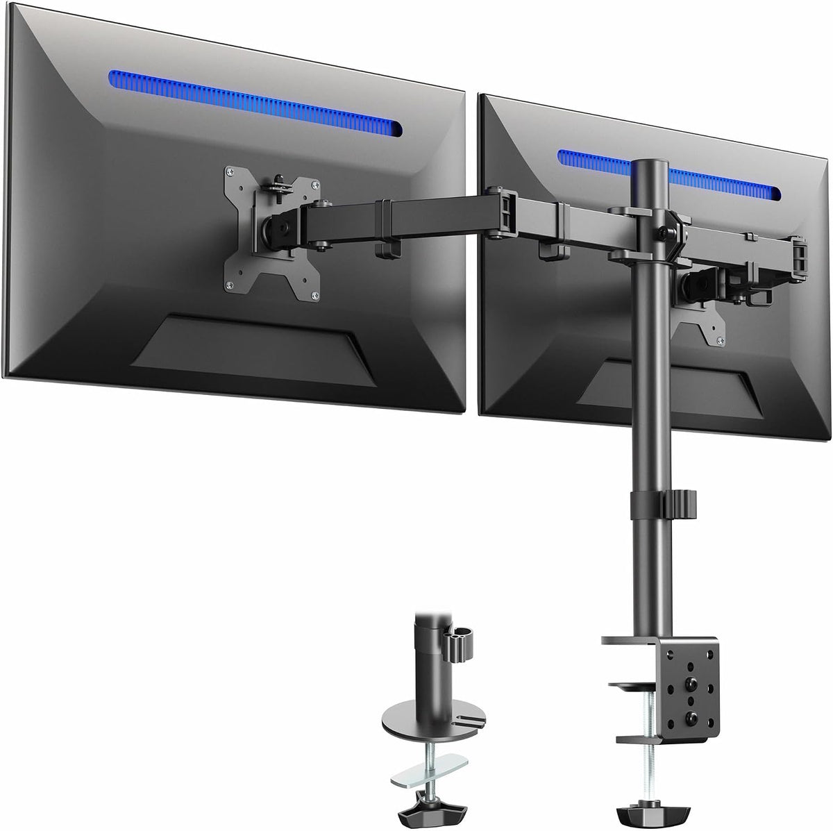 VIVO Dual Monitor Desk Mount, Holds 2 Computer Screens up to 30 inches and