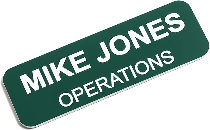 Custom Engraved Name Tag Badges – Personalized Identification by ProvidenceEngraving