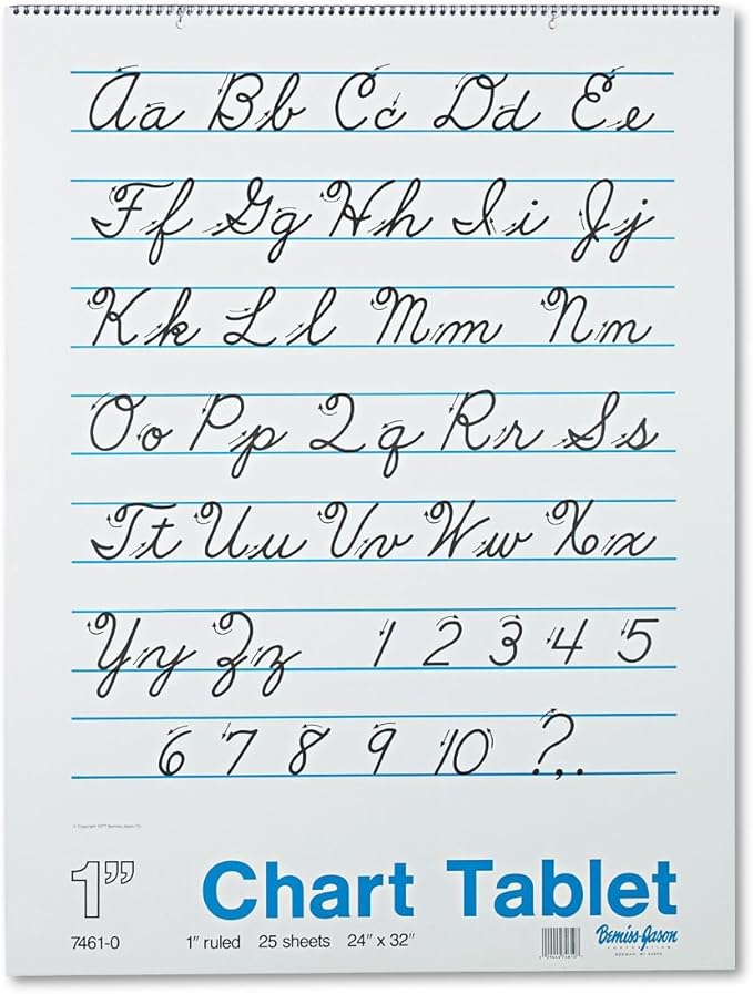 Pacon Chart Tablets Cursive Cover, 32 x 24 by Pacon
