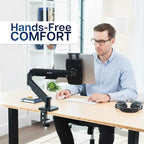 VIVO Height Adjustable Counterbalance Mechanical Arm Tablet Desk Mount - Image 4