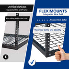 fleximounts 2x8 overhead garage ceiling storage rack organization, side view