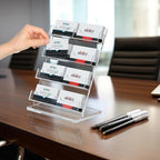 NIUBEE Acrylic Business Card Holder 8 Slots - Image 7